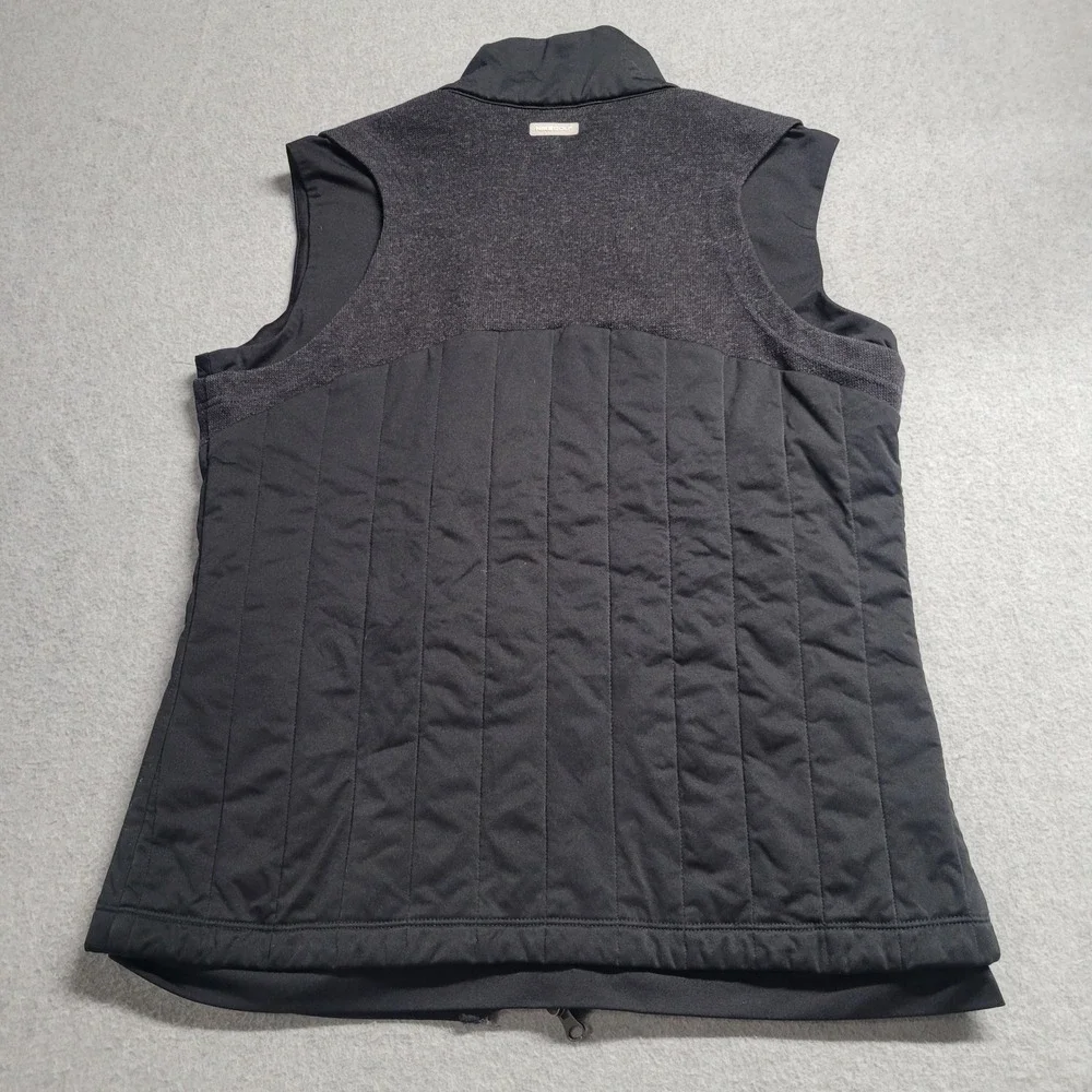 Nike Golf Tour Performance Womens Medium Black Knit Full Zip Vest Pickleball‎